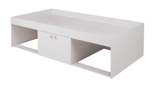 Кровать Polini Simple 3000 Н с нишами 190х90см (0002216.9 Белый)
