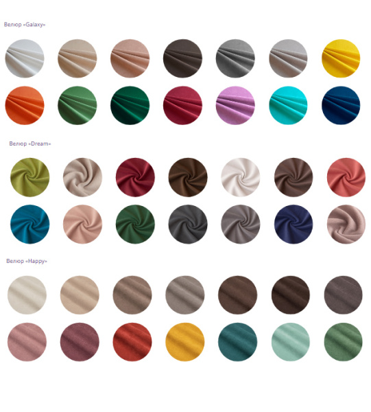 Кровать Корона Emily без основания 200х160см (4.велюр:, Dream, Happy)