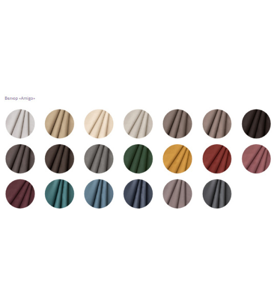 Кровать Корона Emily без основания 200х120см (2. велюр Amigo, рогожка Bjork, микровелюр Omega)