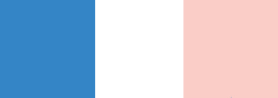 Шкаф 2-х дверный с ящиками и зеркалом Радуга (Белый+Светло-розовый+Синий)