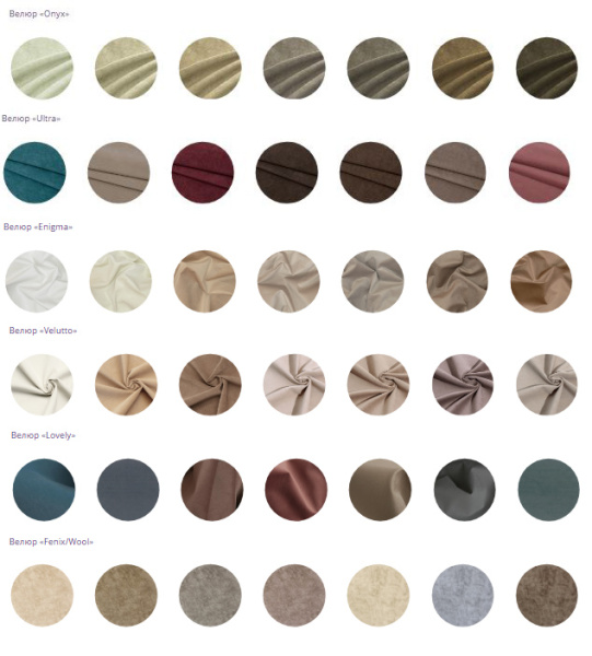 Зеркало Корона Ronda (3. Велюр: Onyx, Ultra, Enigma, Velutto, Lovely, Fenix/Wool)